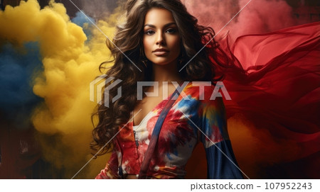 Colombian woman Colombian woman 107952243