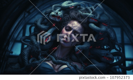 gorgon medusa gorgon medusa 107952373
