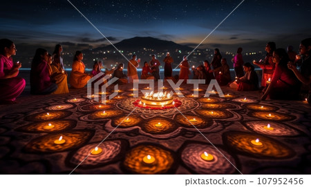 diwali mandala diwali mandala 107952456