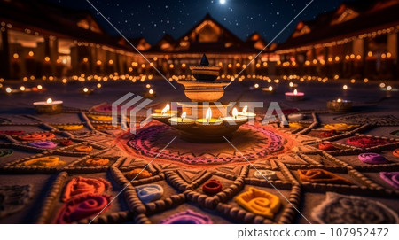 diwali mandala 107952472