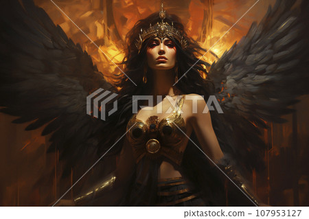 Myths and stories of the constellation Isis “AI generated image” 107953127