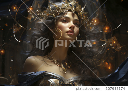 星座神話故事仙后座“AI生成圖像” 107953174