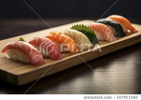 Sushi “AI generated image” 107953360