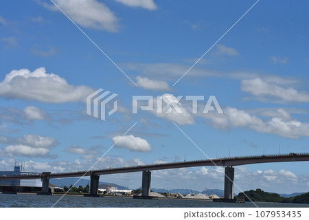 橋樑、交通、兒島灣防洪堤、複製空間 107953435