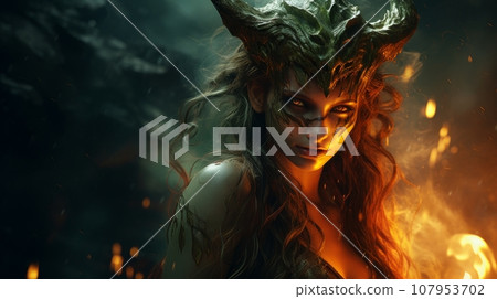 female demon in hell female demon in hell 107953702
