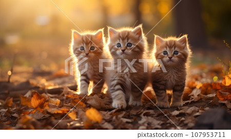 cats are walking 107953711