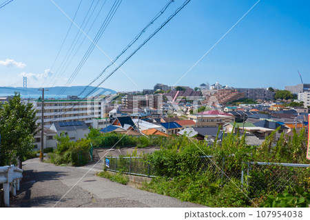 俯瞰山丘的住宅區 107954038