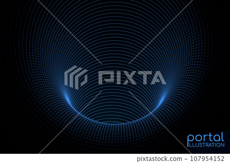 Digital plexus of glowing lines and dots. Futuristic digital background for Science and technology. Portal art. Digital plexus of glowing lines and dots. Futuristic digital background for Science and technology. Portal art. 107954152