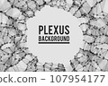 Digital plexus of glowing lines and dots. Futuristic digital background for Science and technology 107954177