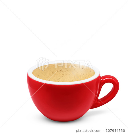 cafe au lait coffee drink illustration realistic 107954530