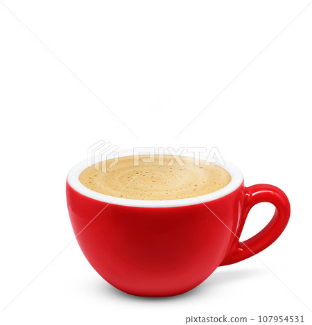 cafe au lait coffee drink illustration realistic cafe au lait coffee drink illustration realistic 107954531
