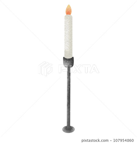 Burning candle illustration Burning candle illustration 107954860
