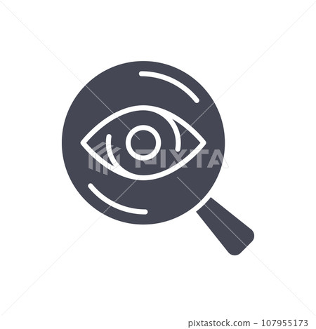 Responsibility glyph icon on white background. Vector illustration. 107955173