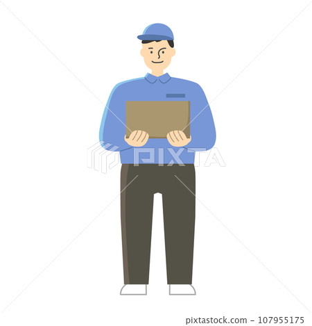 運送行李的快遞公司插畫 107955175