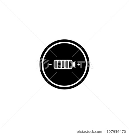 battery icon vector 107956470
