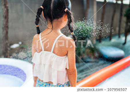 playing in water, pool, pools 107956507