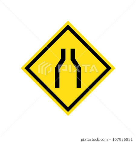 road sign icon vector 107956831