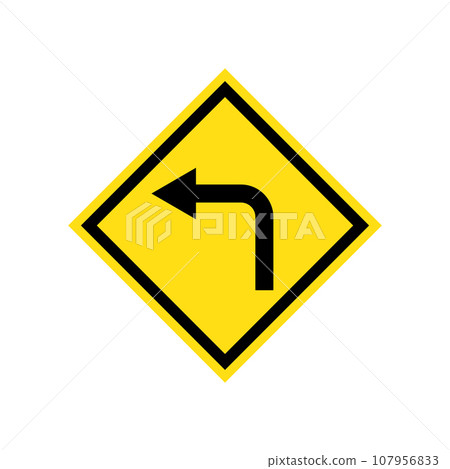 road sign icon vector 107956833