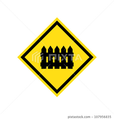 road sign icon vector 107956835