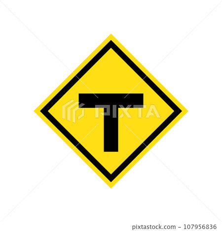 road sign icon vector 107956836