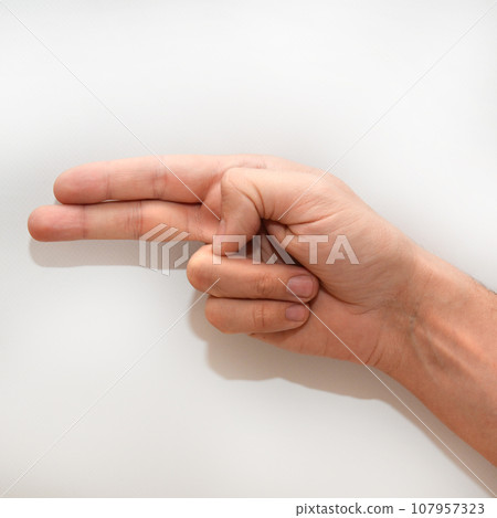 Letter H in American Sign Language (ASL) 107957323