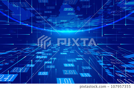 Dawn of the Earth and Ray Internet Technology Big Data Background 107957355