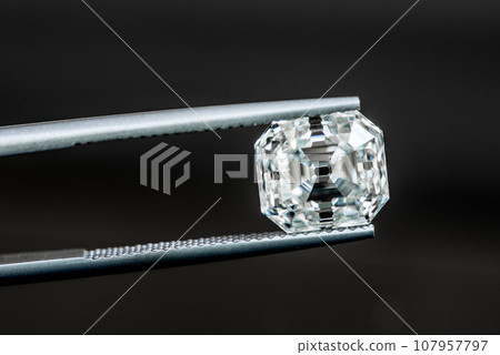 Diamonds on black background Diamonds on black background 107957797