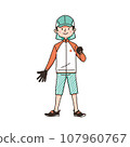 適合在沙灘上玩耍的孩子的夏季衣服 107960767