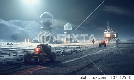 lunar space research station 107962508