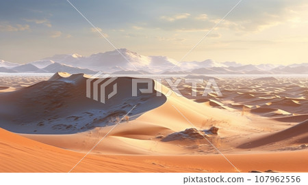desert winter mountains 107962556