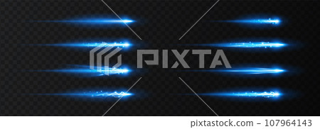 Vector set glow effect. 107964143