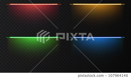 Neon lamp vector set. 107964148