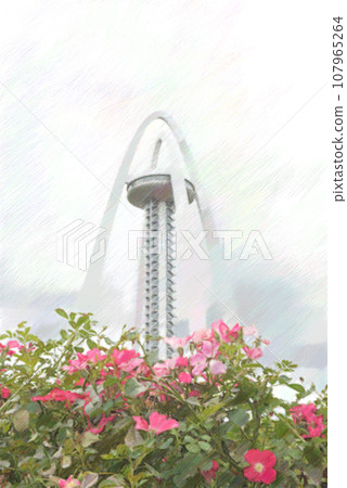 rose and twin arches rose and twin arches 107965264