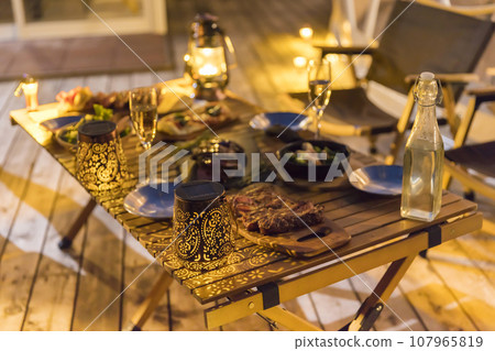 Glamping food image Glamping dinner Glamping food image Glamping dinner 107965819