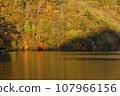 Lake Yunoko with autumn leaves 107966156