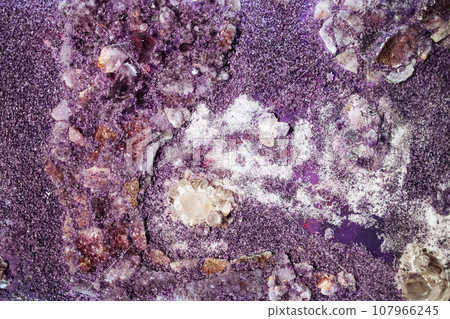 Amethyst texture background. Violet surface, natural crystal. Amethyst texture background. Violet surface, natural crystal. 107966245