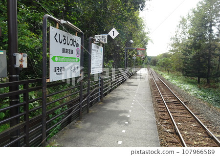 Hokkaido Kushiro Shitsugen Station platform Hokkaido Kushiro Shitsugen Station platform 107966589