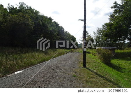 Hokkaido Hosooka Station platform Hokkaido Hosooka Station platform 107966591