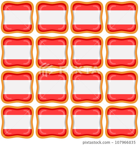 Pattern cookie with flag country Latvia in tasty biscuit Pattern cookie with flag country Latvia in tasty biscuit 107966835