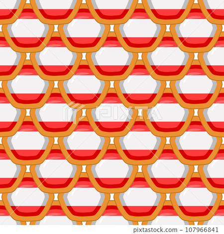 Pattern cookie with flag country Latvia in tasty biscuit Pattern cookie with flag country Latvia in tasty biscuit 107966841