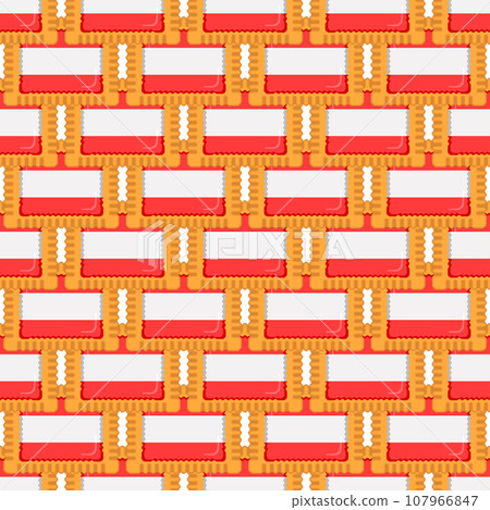 Pattern cookie with flag country Latvia in tasty biscuit Pattern cookie with flag country Latvia in tasty biscuit 107966847