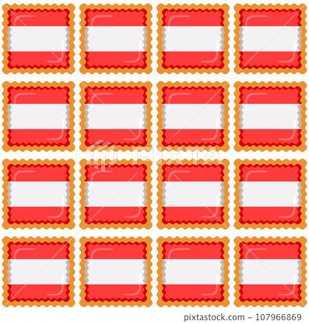 Pattern cookie with flag country Latvia in tasty biscuit Pattern cookie with flag country Latvia in tasty biscuit 107966869