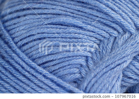 woolen threads of blue color for knitting 107967016