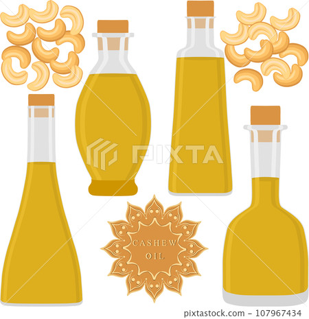 Various sweet tasty oil in glaas bottles Various sweet tasty oil in glaas bottles 107967434