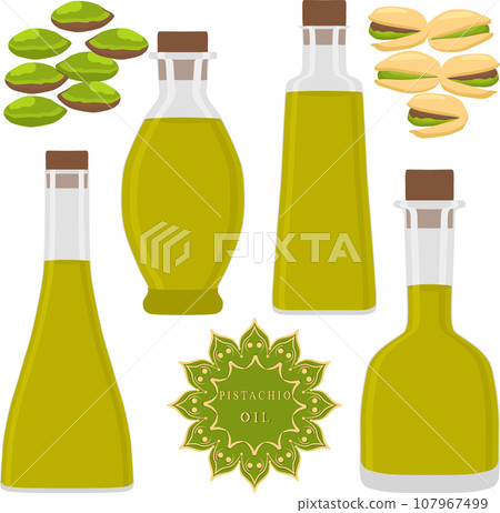 Various sweet tasty oil in glaas bottles Various sweet tasty oil in glaas bottles 107967499