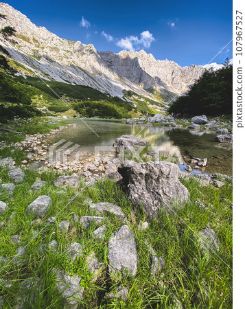 Skrcko Glacial Mountainous Lake in Durmitor Montenegro 107967527
