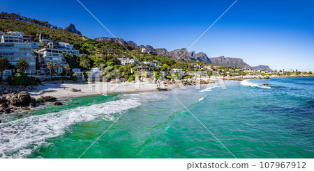 Aerial view of Clifton beach in Cape Town, Western Cape, South Africa Aerial view of Clifton beach in Cape Town, Western Cape, South Africa 107967912