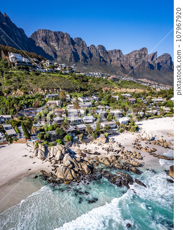 Aerial view of Clifton beach in Cape Town, Western Cape, South Africa Aerial view of Clifton beach in Cape Town, Western Cape, South Africa 107967920