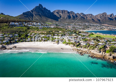 Aerial view of Clifton beach in Cape Town, Western Cape, South Africa Aerial view of Clifton beach in Cape Town, Western Cape, South Africa 107967923