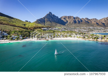 Aerial view of Clifton beach in Cape Town, Western Cape, South Africa Aerial view of Clifton beach in Cape Town, Western Cape, South Africa 107967930